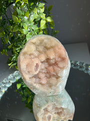Multi color rainbow amethyst cut base